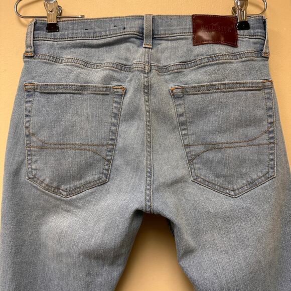 Hollister Size 28 x 30 Blue Light Wash Advanced Stretch Super Skinny Jeans - Picture 7 of 14
